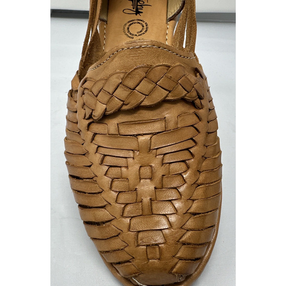 Leather Huarache Sandals Womens 8 Made In Mexico Men’s 7 Unisex - Picture 4 of 11